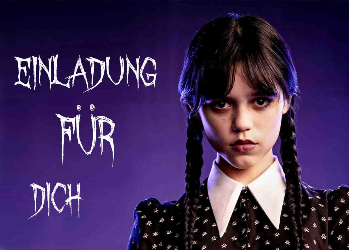 Wednesday-Einladungskarten